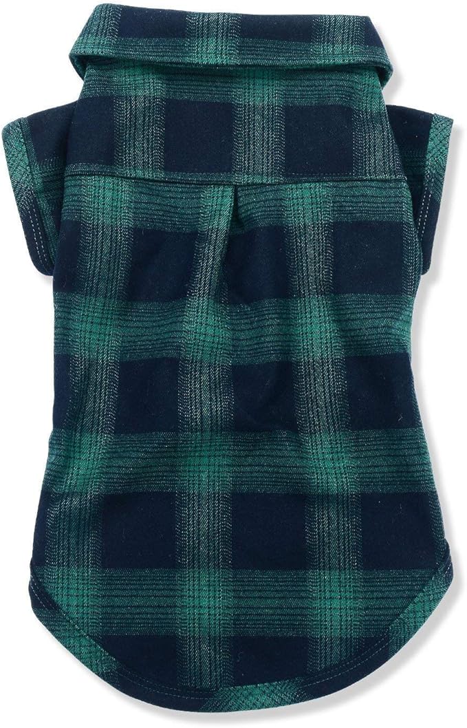 Koneseve Dog Shirt, Pet Plaid Clothes Shirt T-Shirt, Sweater Bottoming Shirt for Small Dog Cat Puppy Grid Adorable Wearing Stylish Cozy Halloween,Christmas Costumes (Green;L/Large)