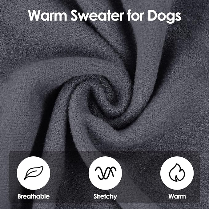 SUNFURA Hair Sticky Cat Clothes, Cat Sweater for Cats Only, 4-Legged Fleece Sweaters Kitten Pajamas Reduce Shedding Fur, Warm Pullover Shirts for Cats, Red L
