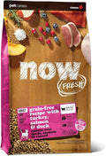 Now Fresh Grain-Free Dry Cat Food with Turkey, Salmon & Duck, Healthy Kibble for Adults Made with Real Meat & Fish, Chicken-Free, with Pumpkin & Probiotics for Sensitive Stomachs, 16 lb Bag