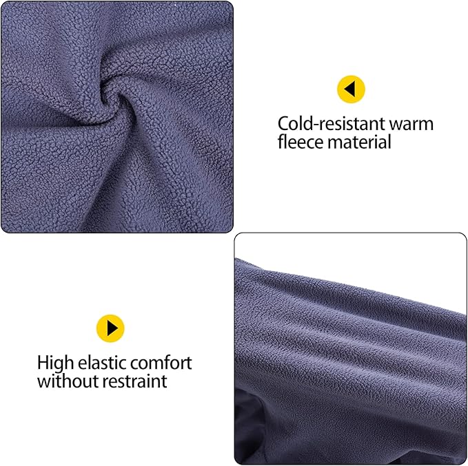 Dog Winter Coat,Warm Dog Jacket,Puppy Polar Fleece High Collar Full Body Snowsuit,Comfort Windproof Sweater(Grey,Small)