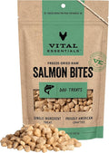 Vital Essentials Salmon Bites Dog Treats, 5 oz | Freeze-Dried Raw | Single Protein | Premium Quality High Protein Training Treats | Grain Free, Gluten Free, Filler Free