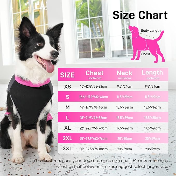 Warm Fleece Dog Coats for Large Dogs,D-Rings Waterproof Puppy Jacket for Cold Winter,Pink XXXL