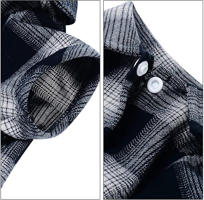 Koneseve Dog Shirt, Pet Plaid Clothes Shirt T-Shirt, Sweater Bottoming Shirt for Small Dog Cat Puppy Grid Adorable Wearing Stylish Cozy Halloween,Christmas Costumes (Blue;S/Small)