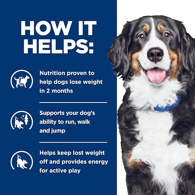 Hill's Prescription Diet Metabolic + Mobility, Weight + j/d Joint Care Chicken Flavor Dry Dog Food, Veterinary Diet, 24 lb. Bag