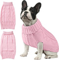 Dog Sweaters for Small Medium Large Dogs Girl, Soft Warm Turtleneck Pup Dogs Shirt, Double Knitting Collar for Outdoor Playing, Warm Dog Clothes