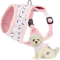 Mile High Life Step in Dog Harness for Small Dogs No Pull, Easy Get on Air Mesh Vest Harness, Adjustable Easy Closures Both Neck and Chest (Pink, XS Chest 11.4"-16.1")