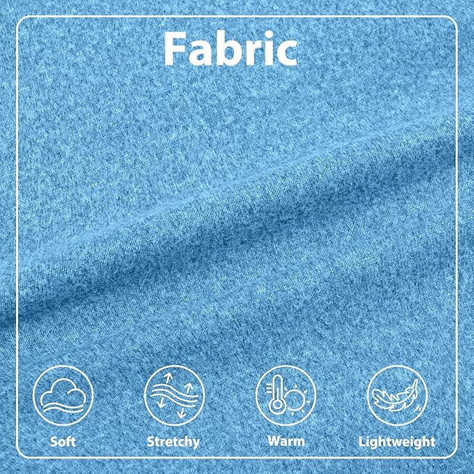 Stretch Fleece Dog Sweaters - Blue, L - Pullover Sleeveless Vest | Warm Stretchable Sweatshirt, Lightweight Breathablefor for Outdoor Movement,Dachshund,French Bulldog