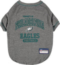 NFL Philadelphia Eagles Dog T-shirt Small. - Licensed Shirt for Pets Team Colored with Team Logos- Premium Stretchable Materials for the comfort of your Dog & Cat