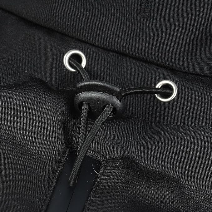 Warm Dog Coat for Winter,Waterproof Jacket with Zipper,Detachable Dog Coat with Adjustable Buckle,Comfortable Jacket for Dogs in Cold and Windy Days.XL Black