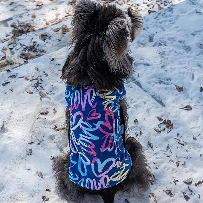 CuteBone Winter Coat Waterproof Windproof Jacket Reversible Vest Thick Adjustable Cold Weather Coats for Small Medium Large Dogs Soft With Leash Hole