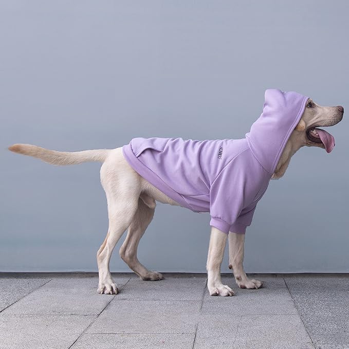 Extra Large Dog Clothes Hoodies Zip Up Sweaters for Big Dogs Alaskan Caucasian Sheepdog Purple 7XL