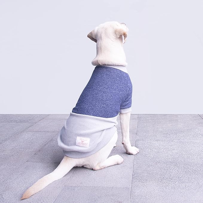 Extra Large Dog Sweaters Warm Clothes Pullover Sweatshirts for Labrador Rottweiler Great Dane, Blue Grey, 8X-Large