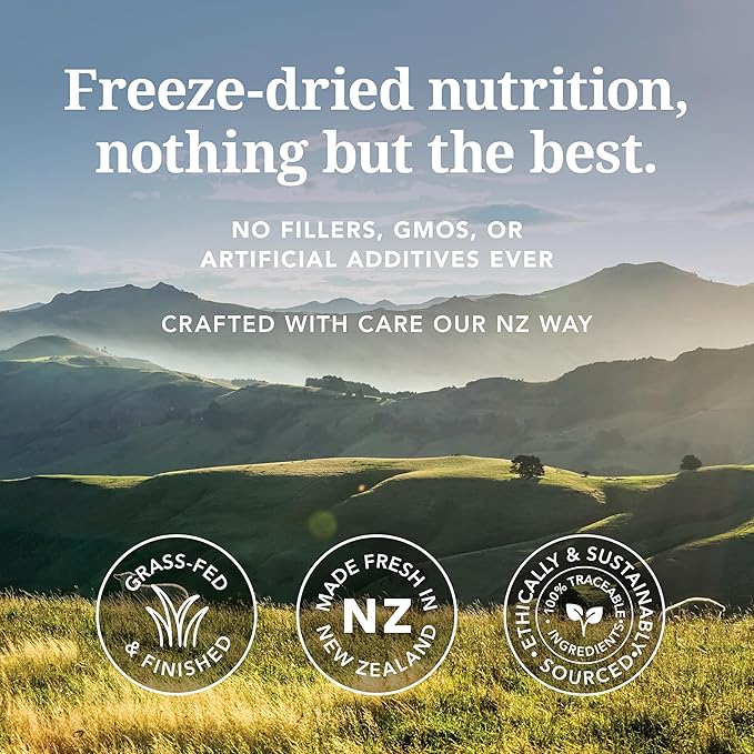 K9 Natural Lamb Freeze Dried Dog Food, High-Meat Natural Complete Meal or Meal Toppers for Dogs, Grass-Fed Lamb from New Zealand, Grain-Free, GMO-Free, Complete & Balanced Nutrition, 3.5oz