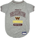 Pets First PET Shirt for Dogs & Cats - NFL Washington Commanders Dog T-Shirt, X-Small. - Cutest Pet Tee Shirt for The Real Sporty Pup! (WAC-4014-XS)