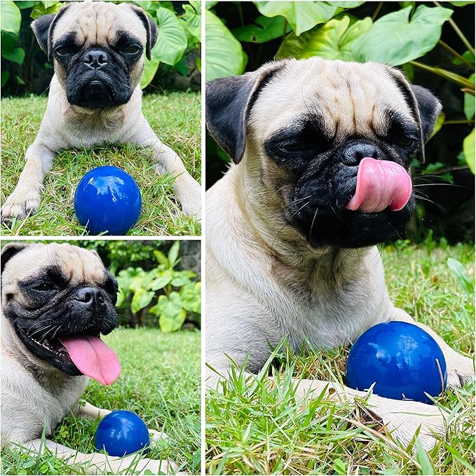 SuperChewy Tough Dog Ball Toy | Lifetime Replacement | Strong Natural Rubber | Great Dog Fetch Toy | Chew Toys for Dogs | Ultra Durable Chew Toys for Aggressive Chewers | Large Breed Tested