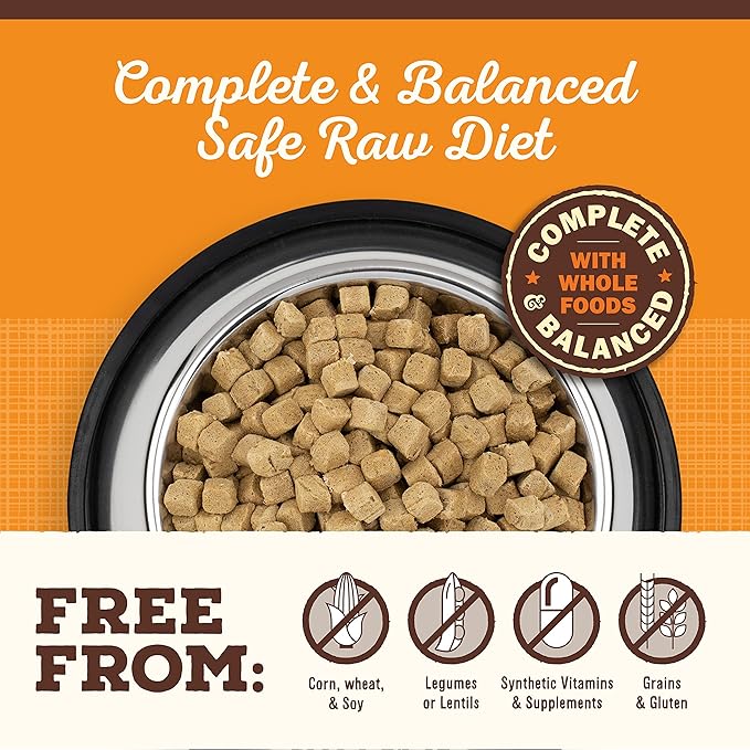 Primal Freeze Dried Dog Food, Pronto Mini Nuggets, Beef; Scoop & Serve, Complete & Balanced Meal; Also Use as Topper or Treat; Premium, Healthy, Grain Free High Protein Raw Dog Food (7 oz)