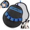 Pet Hair Removal Glove - Magic Brush Electrostatic Mitt for Dogs & Cats, Reusable Grooming Gloves - Dog Hair Remover Tool with 5-Finger Design for Couch, Carpet, Furniture, Laundry & Clothing (Blue)